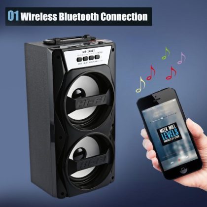 Portable Wireless Bluetooth Beautiful Speaker With LED Lights - Image 3
