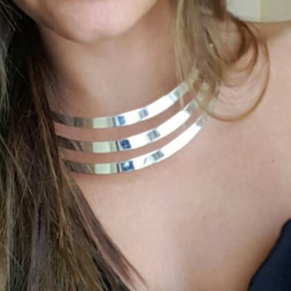 Multi Layer Choker Collar Necklace