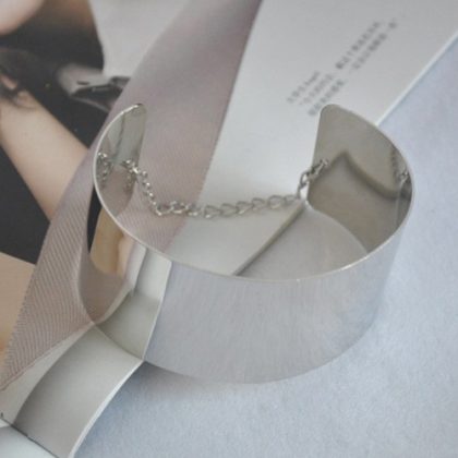 Bronze Gold Plated Cuff Bracelet For Women - Image 3