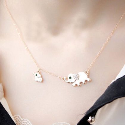High Quality Cute Elephant Necklace - Image 2