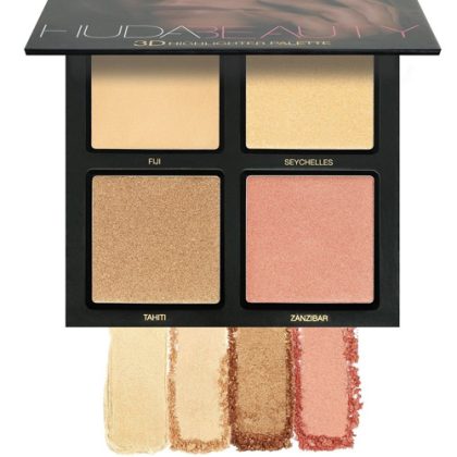 Huda Beauty 3D Highlighter Golden Sands Palette - Image 3