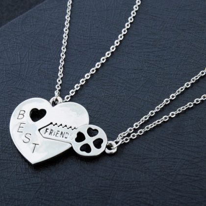 Heart Broken Necklace With Key