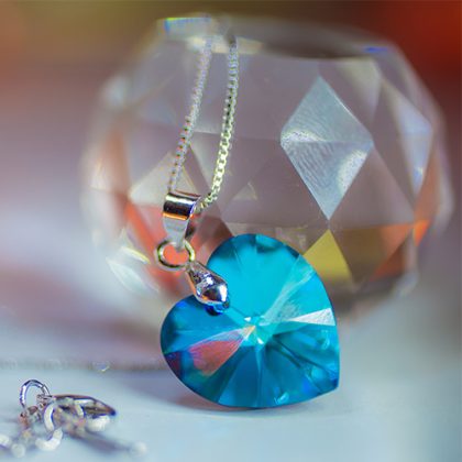 Swarovski Pure Crystal Heart Pendant Necklace - Image 4