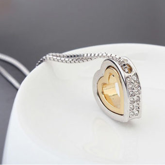 Crystal Heart Shaped Necklace