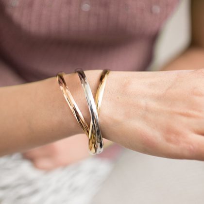 Stainless Steel 3 Color Love Bracelet