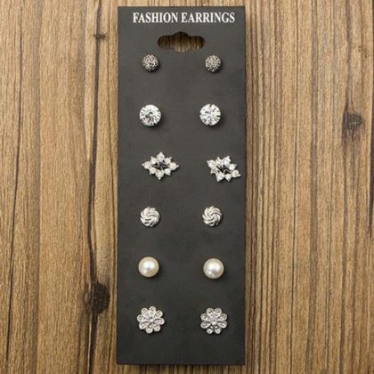 Pearl Stud Earrings Pack