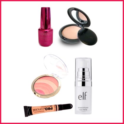DL095 Miss Rose 5 in 1 Blush L.A Pro Concealor ELF Primer Mac Powder