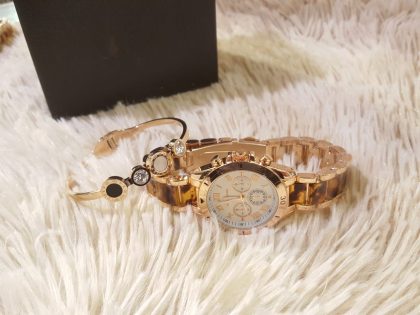 MK Watches with Bangles & Box