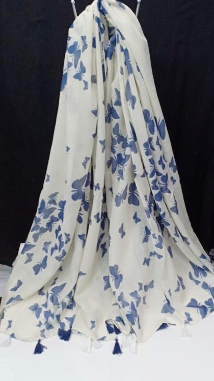 Beautiful Lawn Printed Stolls in 12 Colors - Image 5