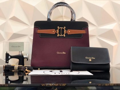 Christian Dior 2 Pc Set Leather Handbags - Image 5