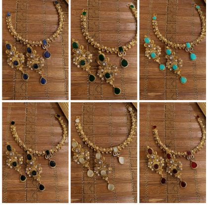GP Semi Precious Stones Wonderful Egyptian Pendant Set With Mala