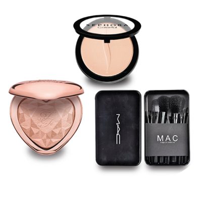 DEAL 124 Sephora Powder Two Faced Highligter Mac Brush