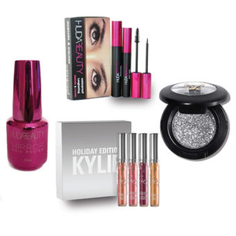 DEAL 128 Kylie holiday Miss Rose pressed glitter Huda Beauty Eyeliner nail paint
