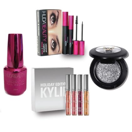 DEAL 128 Kylie holiday Miss Rose pressed glitter Huda Beauty Eyeliner nail paint