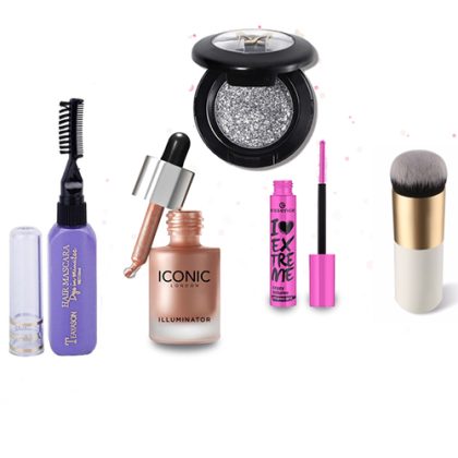DEAL 157 Miss Rose Pressed Eyeshadow Chubby Brush Hair Mascara Iconic