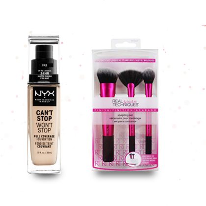 DEAL 159 Real Techniques 3 in 1 Brush set NYX Foundation