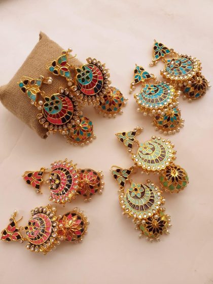 Minakari Earrings - Image 2