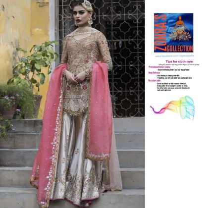 SANA ABBAS heavy Embroided Silk Trouser