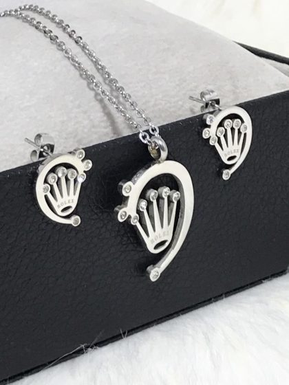 Rolex & MK Pendant Set with Velvet Box - Image 2