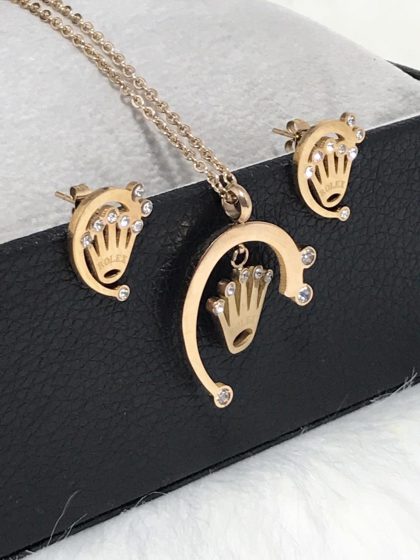 Rolex & MK Pendant Set with Velvet Box - Image 8