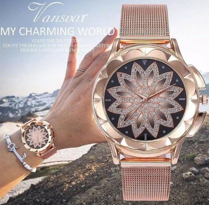 Vansvar Ladies Fancy Adjustable Magnetic Chain Watches - Image 2