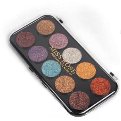 Miss Rose 10 Color Glitter Eyeshadow Palette - Image 3