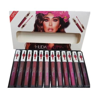 Huda Beauty Liquid Matte Lip Gloss 12-PCS Set
