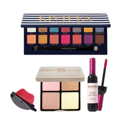 DL222 Highlighter Eyeshadow Lipstick Huda Beauty Anastasia