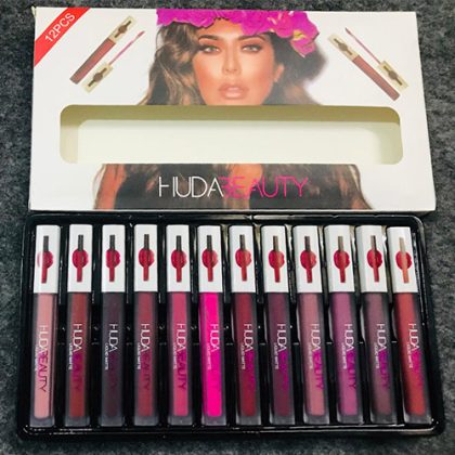 Huda Beauty Liquid Matte Lip Gloss 12-PCS Set - Image 2