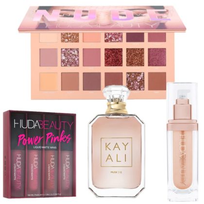 DL257 Huda Perfume Lipgloss Highlighter Eyeshadow