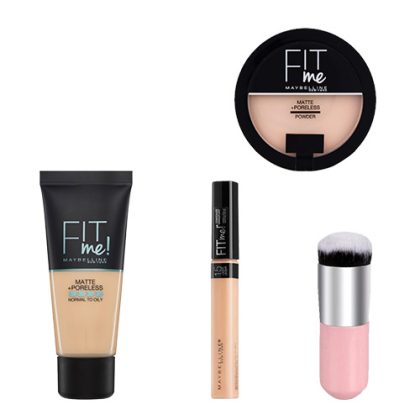 DL272 Maybelline Fitme Concealer Powder Foundation Chubby Brush