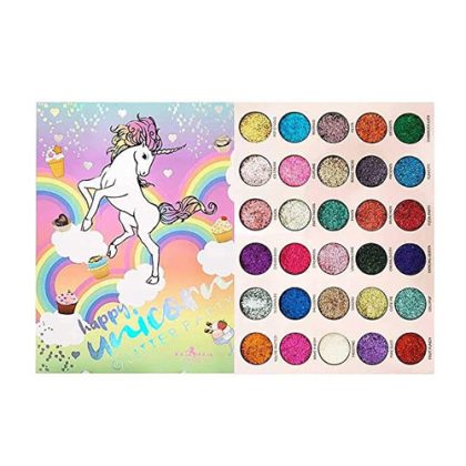 Happy Unicorn Glitter Eyeshadow Palette Cover FX Bene Liptint Beauty Creations Blush Kit - Image 2