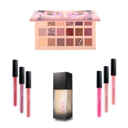 Huda Nude Eyeshadow Palette Foundation Lipglosses