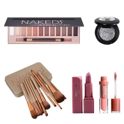 Naked5 Eyeshadow Brushes Lipsticks Lipgloss
